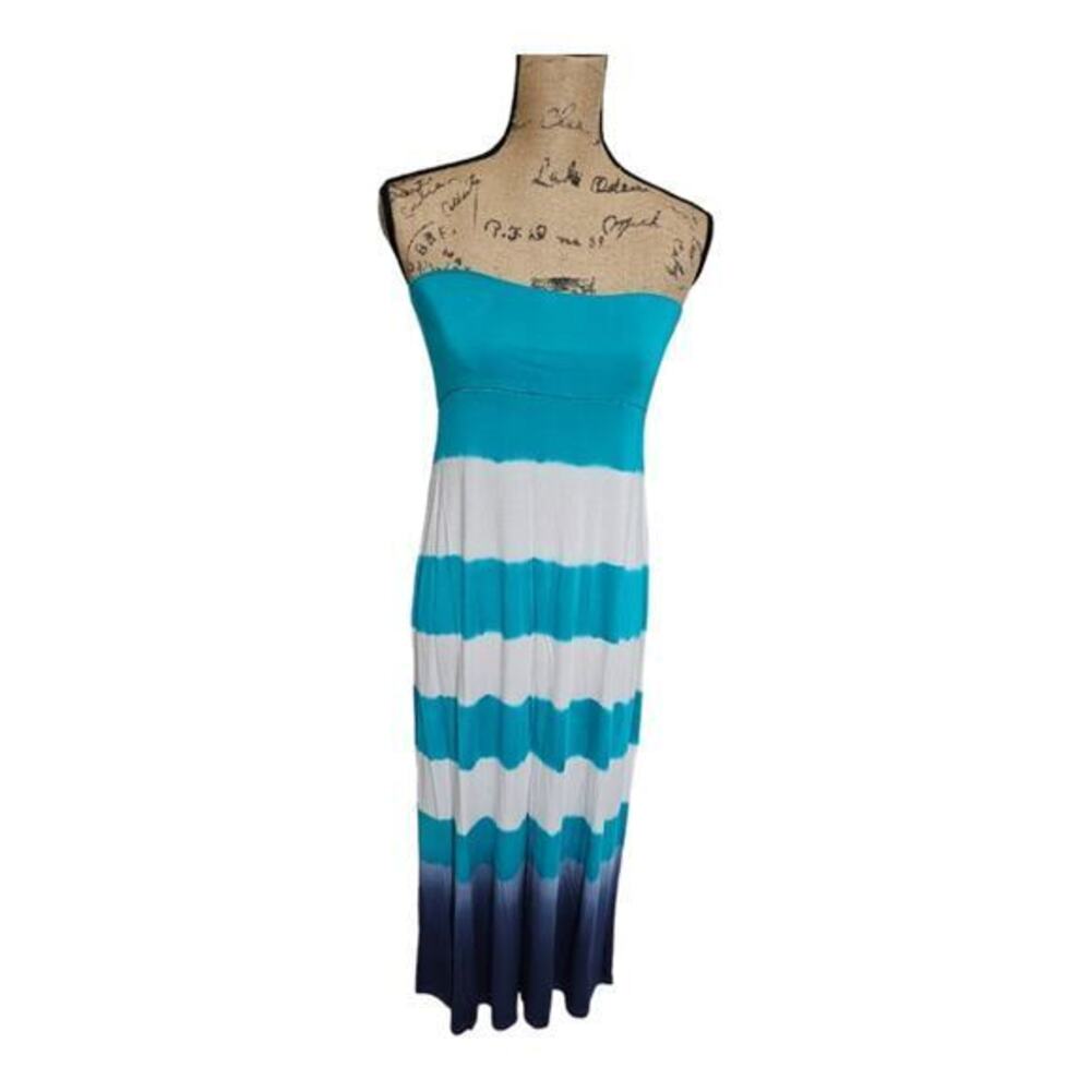 DESIGN HISTORY Seagreen Combo Maxi Skirt or Strapless Dress Size Medium New!